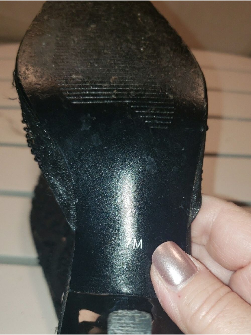 Amanda Smith Black Beaded Pointed Mules - 7 - Picture 4 of 8